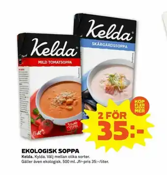 Stora Coop Ekologisk soppa erbjuda