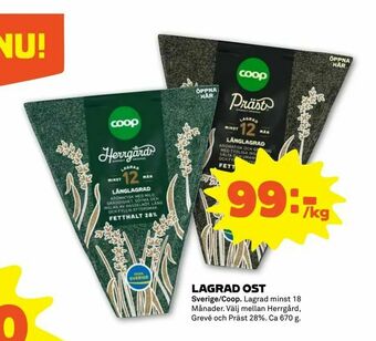 Stora Coop Lagrad ost erbjuda