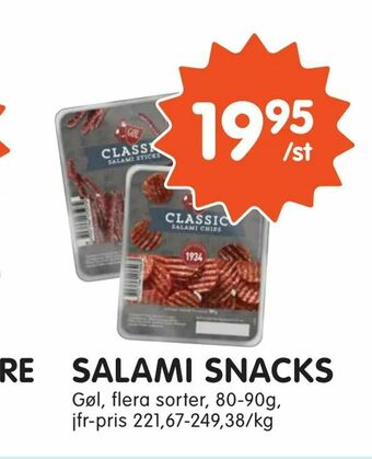 Tempo Salami snacks erbjuda