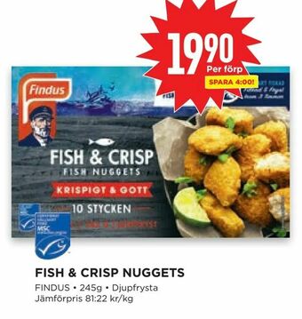 Willys Fish & crisp nuggets erbjuda
