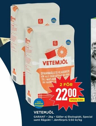 Willys Vetemjöl erbjuda