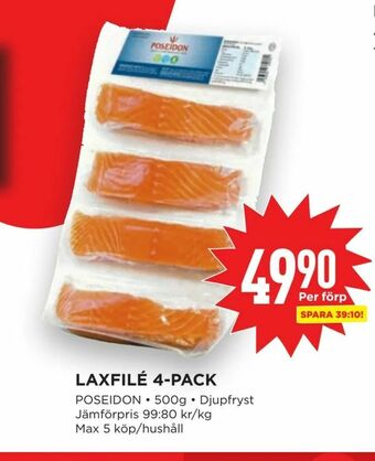 Willys Laxfilé 4-pack erbjuda