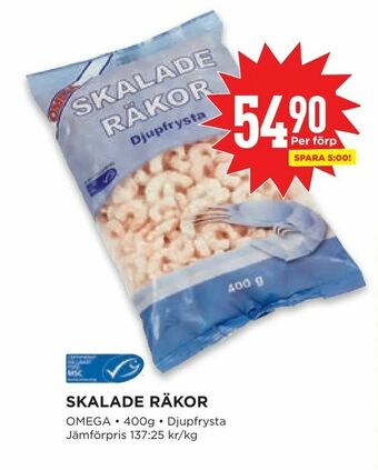 Willys Skalade räkor erbjuda