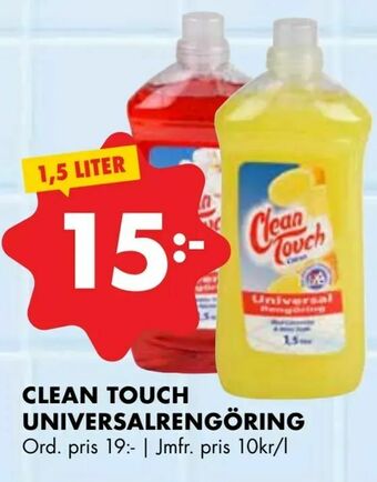 ÖoB Clean touch universalrengöring erbjuda