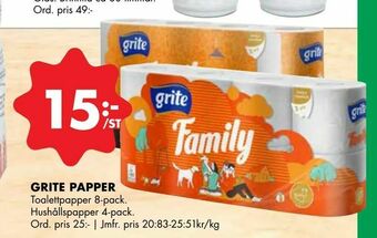 ÖoB Grite papper erbjuda