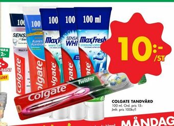 ÖoB Colgate tandvård erbjuda