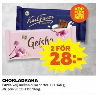 Coop Chokladkaka erbjuda