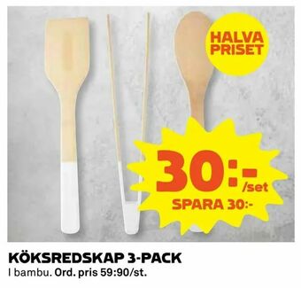 Coop KÖKSREDSKAP 3-PACK erbjuda