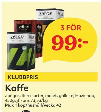 Hemköp Kaffe erbjuda