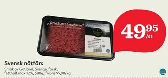 Hemköp Svensk nötfärs erbjuda