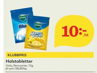 Hemköp Halstabletter erbjuda