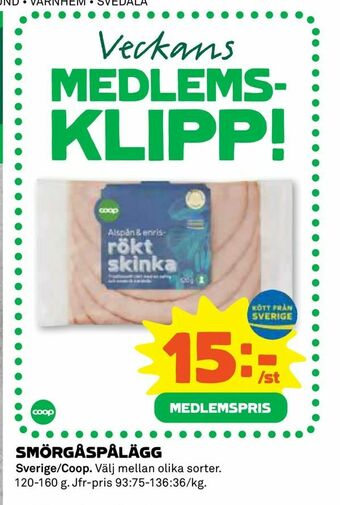 Coop Konsum Smörgåspålägg erbjuda
