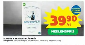 Coop Konsum Sous-vide tillagat fläskkött erbjuda