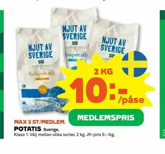 Stora Coop Potatis erbjuda