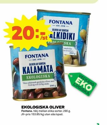 Stora Coop Ekologiska oliver erbjuda