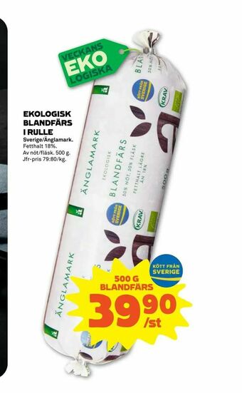 Stora Coop Ekologisk blandfärs i rulle erbjuda