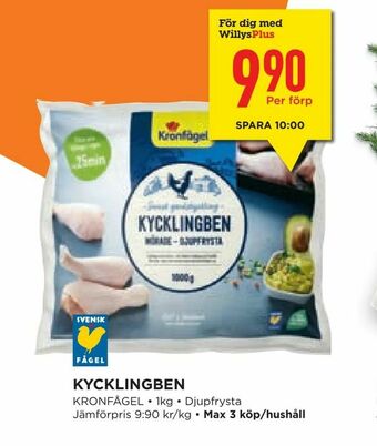 Willys Hemma Kycklingben erbjuda