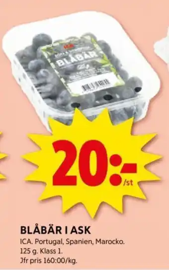 ICA Supermarket BLÅBÄR I ASK erbjuda