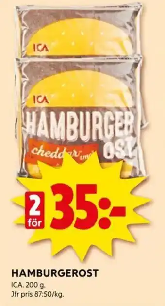 ICA Supermarket HAMBURGEROST erbjuda