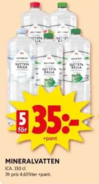 ICA Supermarket MINERALVATTEN erbjuda