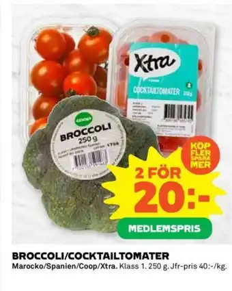 BROCCOLI/COCKTAILTOMATER