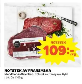 Coop NÖTSTEK AV FRANSYSKA erbjuda