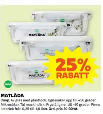 Coop MATLÅDA erbjuda