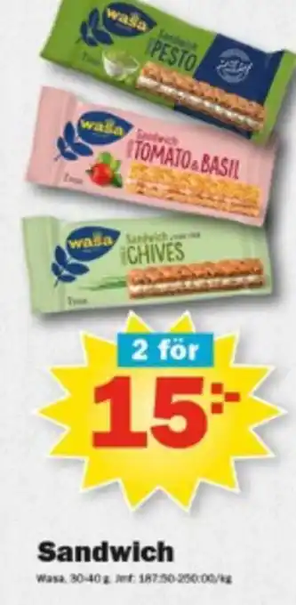 Pekås Sandwich erbjuda