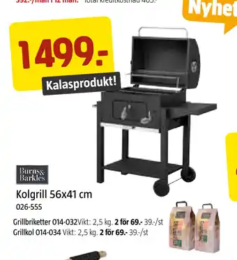 Jula Kolgrill 56x41 cm erbjuda