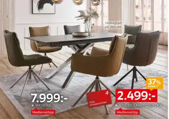 XXXLutz Stol med armstöd „Kyoto“ erbjuda