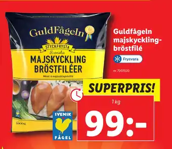 Lidl Guldfågeln majskycklingbröstfilé erbjuda