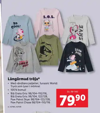 Lidl Långärmad tröja erbjuda