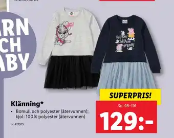 Lidl Klänning erbjuda