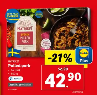 Lidl Pulled pork erbjuda