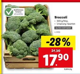 Lidl Broccoli erbjuda