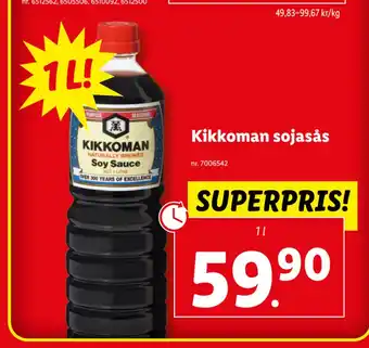 Lidl Kikkoman sojasås erbjuda