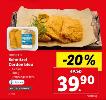 Lidl Schnitzel Cordon bleu erbjuda