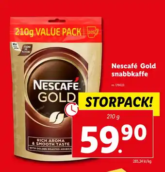 Lidl Nescafé Gold snabbkaffe erbjuda