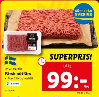 Lidl Färsk nötfärs erbjuda