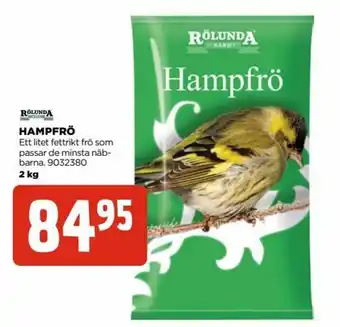 Jem&Fix Rölunda Hampfrö 2kg erbjuda