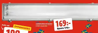 Jem&Fix Nordlux Lysrörsarmatur Works 2x36W erbjuda