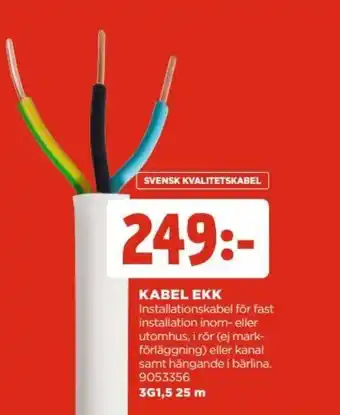 Kabel Ekk 3G1,5 25 m