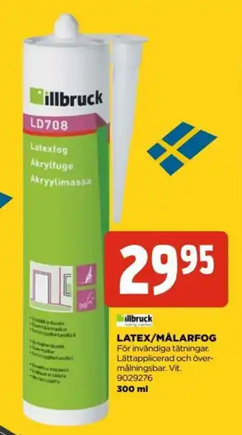 Jem&Fix Illbruck Latex/Målarfog 300ml erbjuda