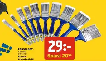 Jem&Fix Penselset 10 delar erbjuda