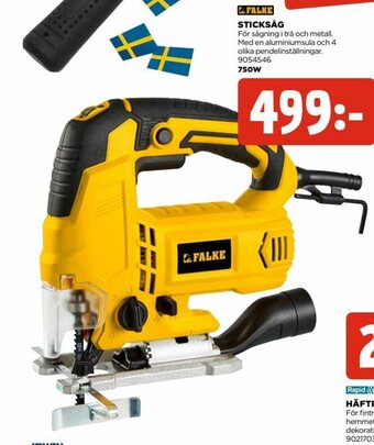 Jem&Fix Falke Sticksåg 750W erbjuda