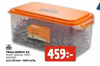 Jem&Fix Trallskruv A2 4,2x55mm 1000 st/fp. erbjuda