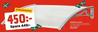 Jem&Fix Entrétak Kalmar 1000x600mm erbjuda