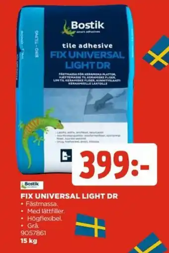 Jem&Fix Bostik Fix Universal Light DR 15kg erbjuda