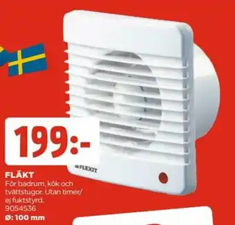 Fläkt Ø: 100mm