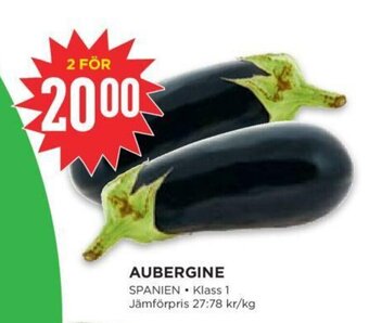 Willys Aubergine erbjuda